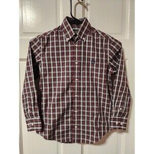 Lauren Ralph Lauren Big Boys Check Print Dress Plaid  Button Down Dress Shirt
